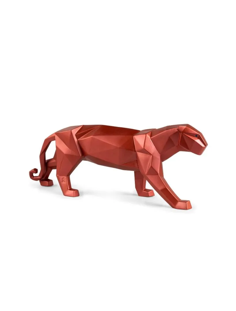 Panther Figurine Metallic Red Lladró